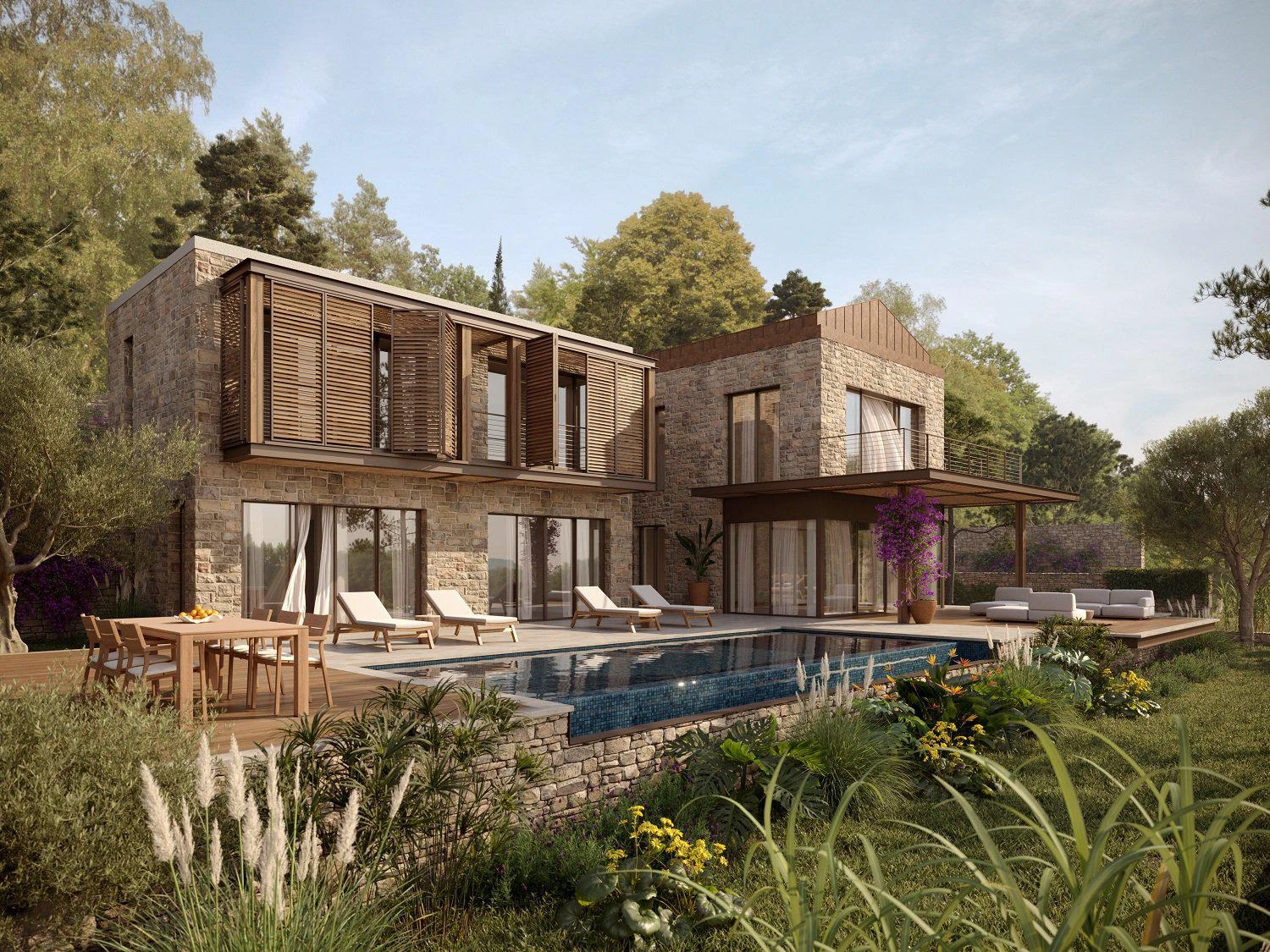 Новая резиденция с собственным пляжем и спа недалеко от центра Бодрума, Турция