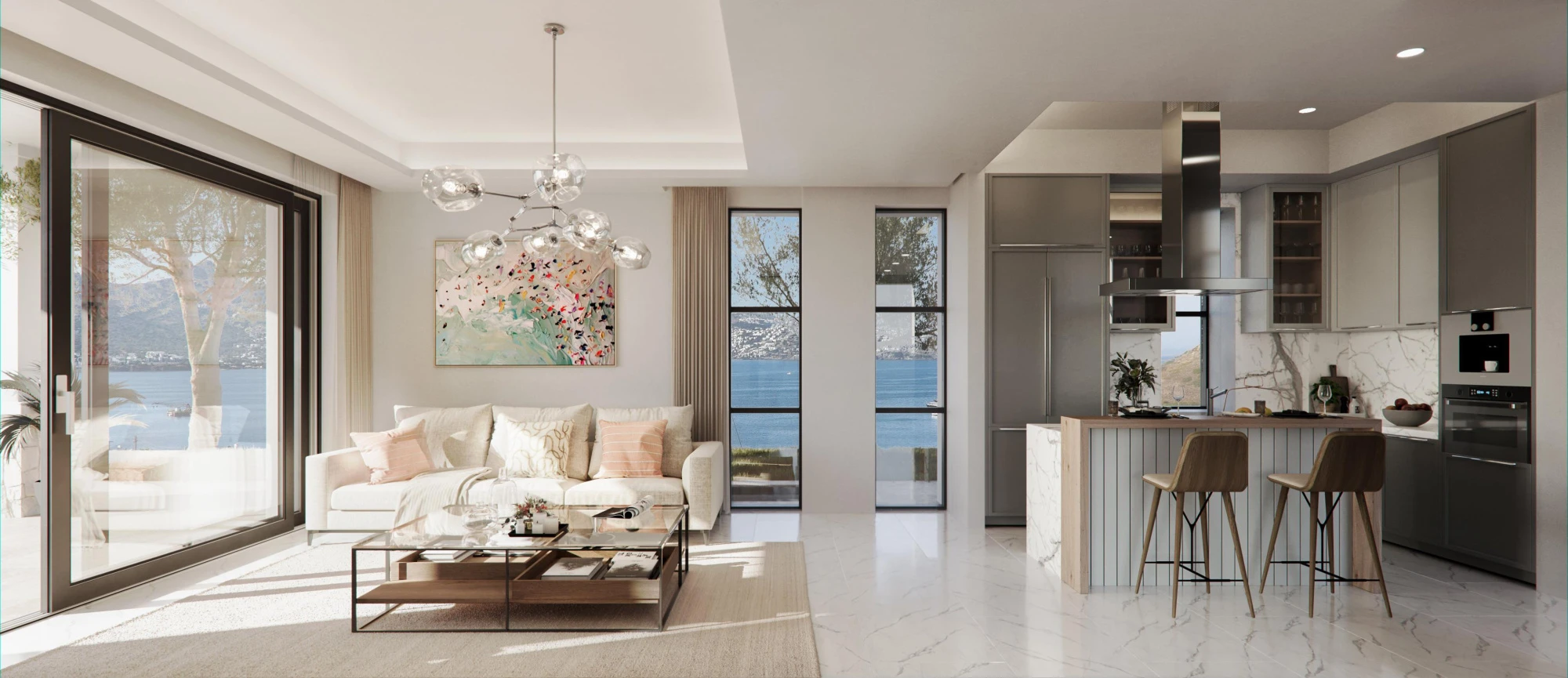 Новый комплекс вилл с бассейнами и гостевыми домами, Ялыкавак, Турция